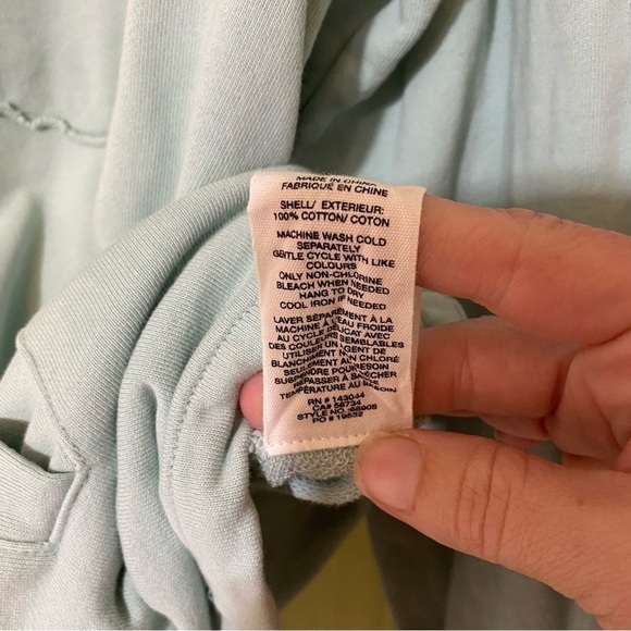 Avec Les Filles Anthropologie Mint Shacket Snap Button Oversized Sz Medium - Picture 7 of 9